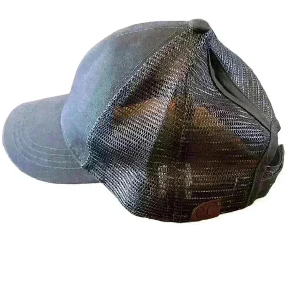 CC ponytail gray baseball cap - Picture 4 of 10